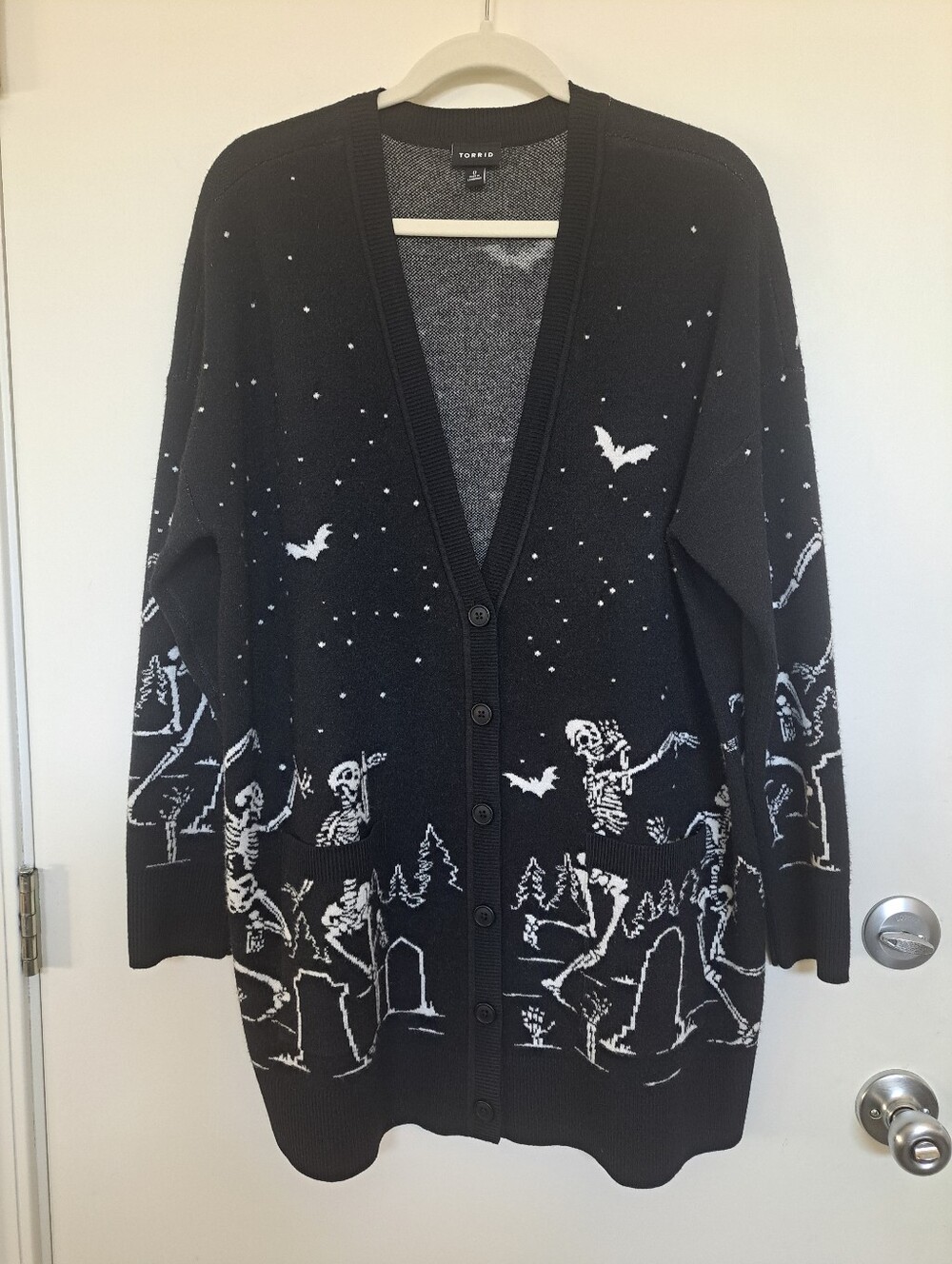 #001 Torrid 0 Luxe Cozy Boyfriend Cardigan - Picture 6 of 8